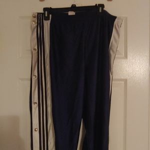 Adidas Mens Button Down Athletic Pants. Size L.